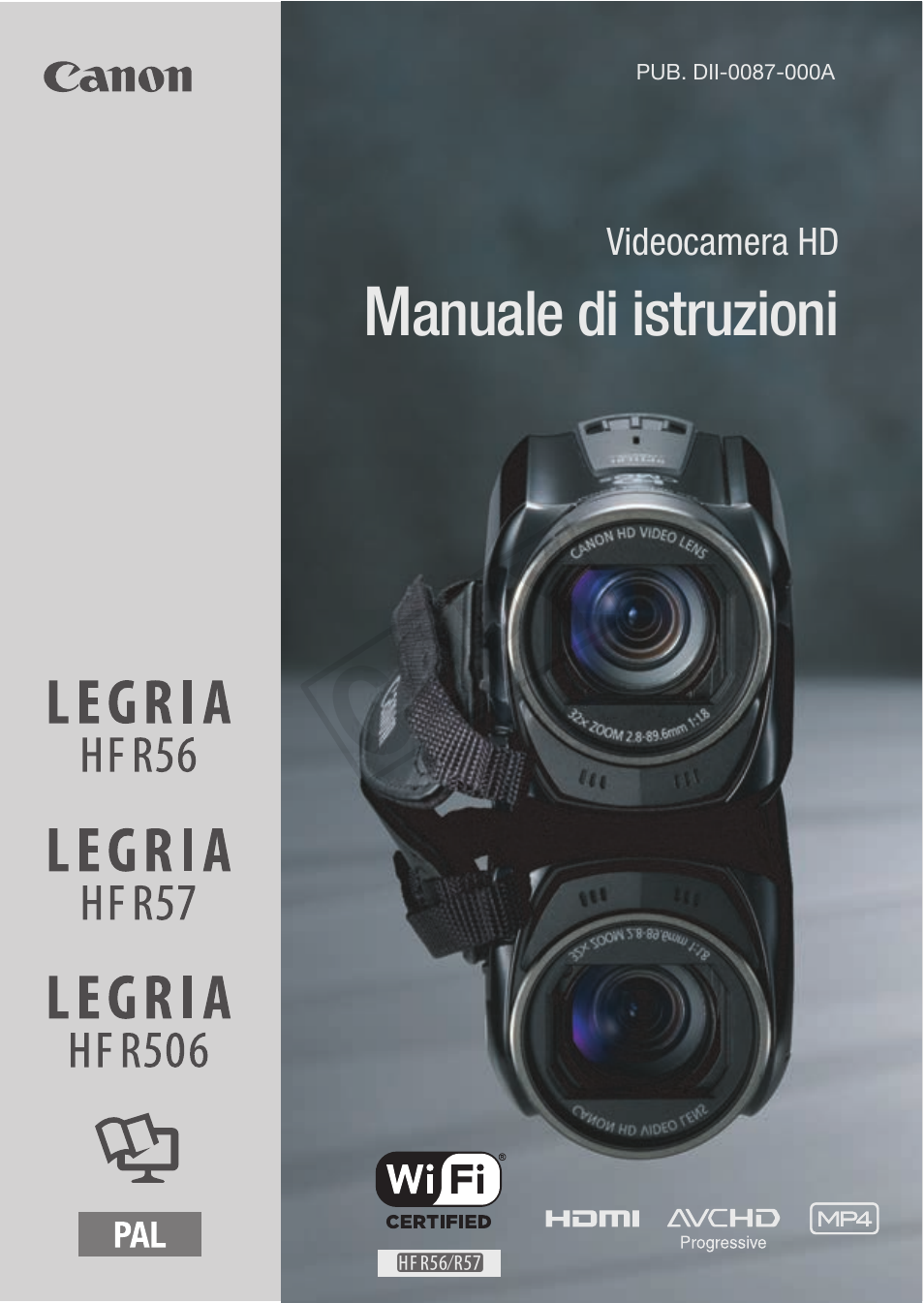 Canon LEGRIA HF R506 Manuale d'uso | Pagine: 202