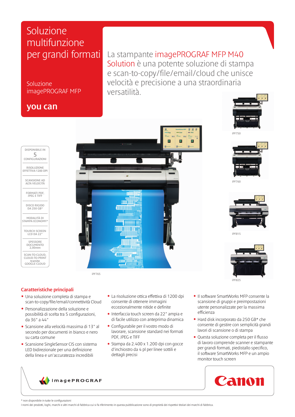 Canon imagePROGRAF MFP M40 Solution Manuale d'uso | Pagine: 2