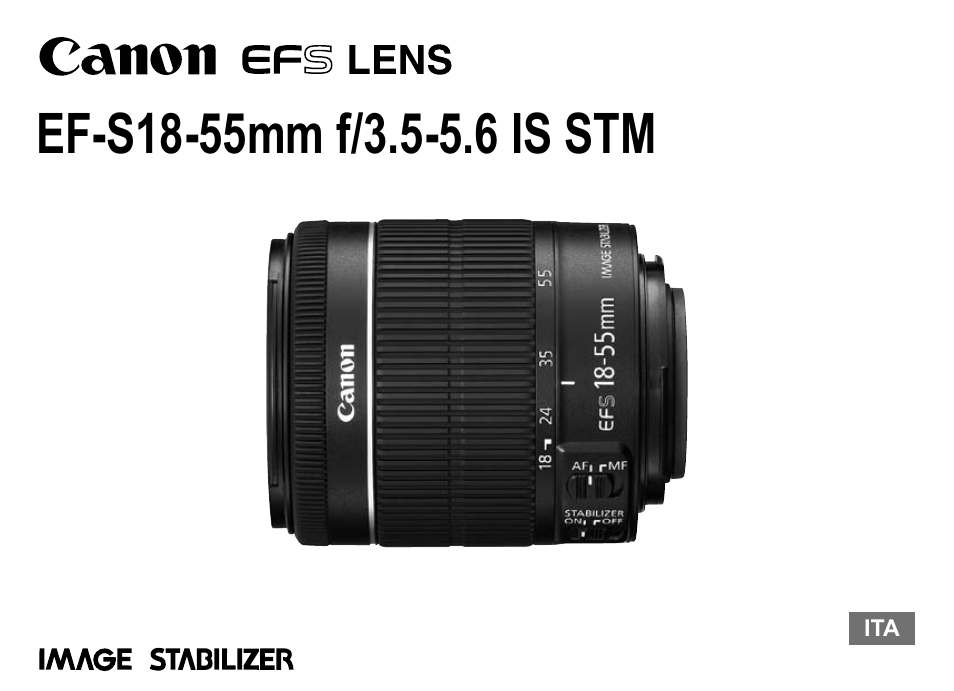 Canon EF-S 18-55mm f3.5-5.6 IS STM Manuale d'uso | Pagine: 13