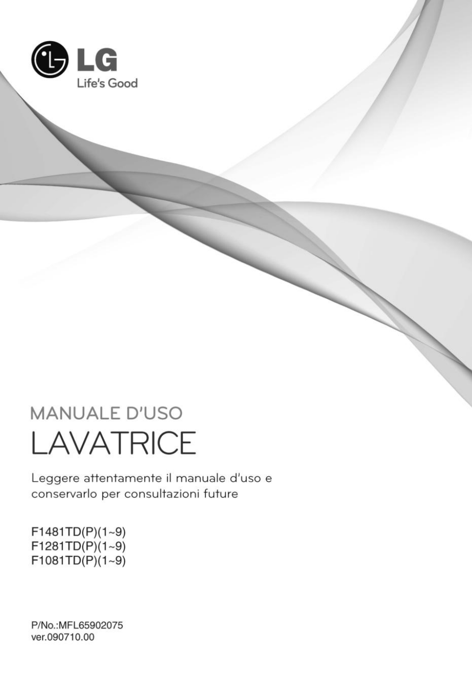 LG F1281TD Manuale d'uso | Pagine: 36