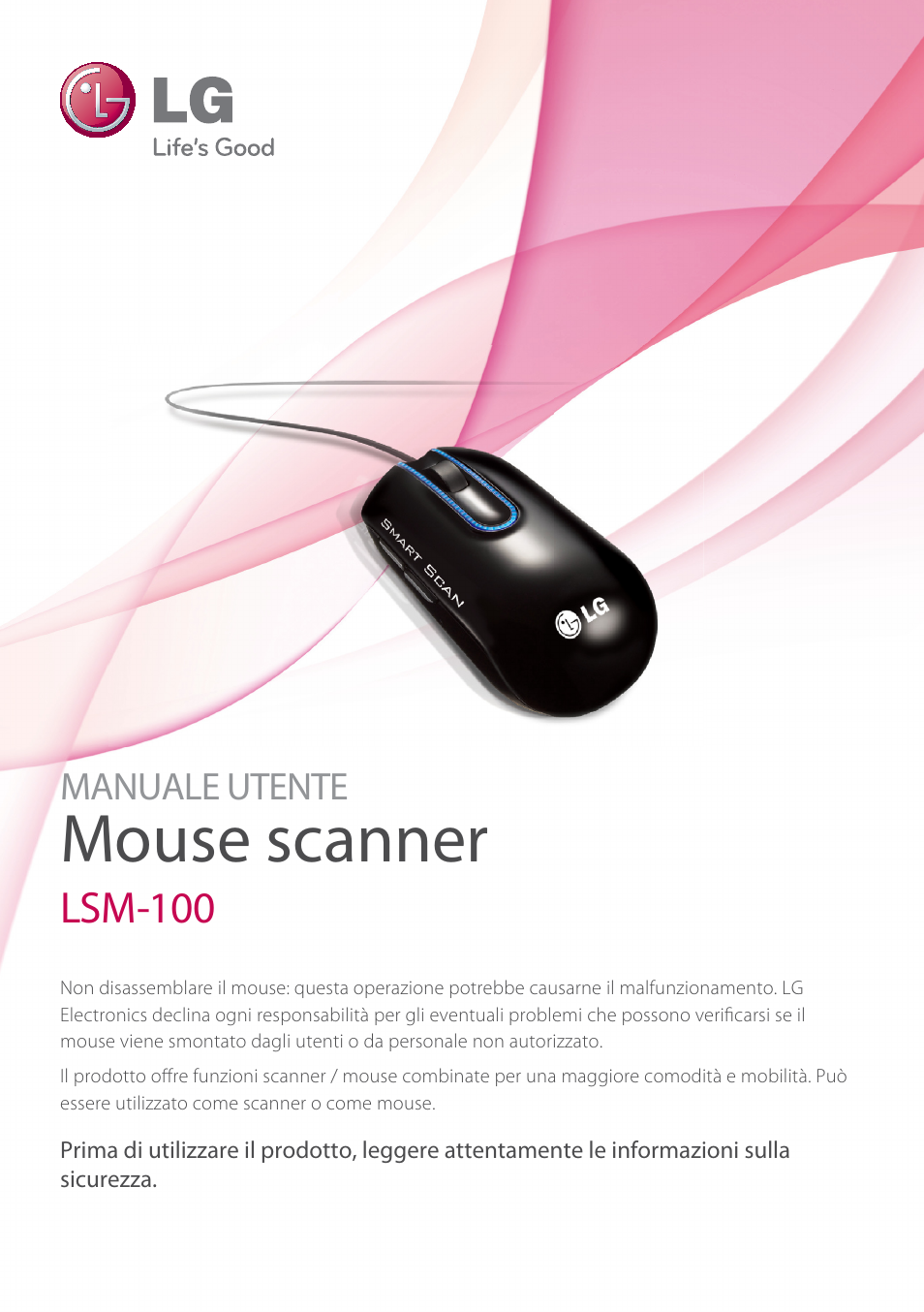 LG LSM-100 Manuale d'uso | Pagine: 22