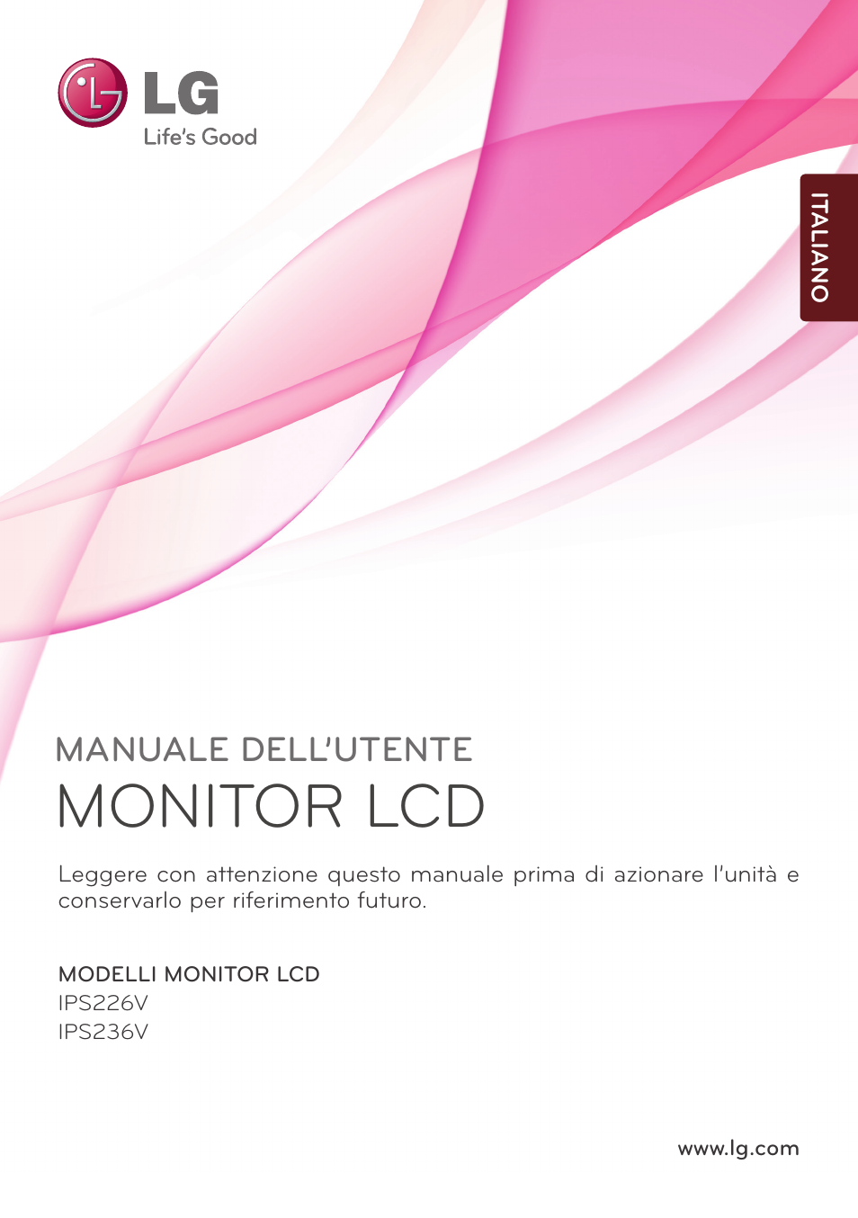 LG IPS226V-PN Manuale d'uso | Pagine: 32