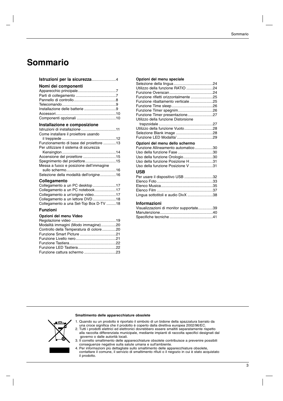 LG HS102 Manuale d'uso | Pagina 3 / 42
