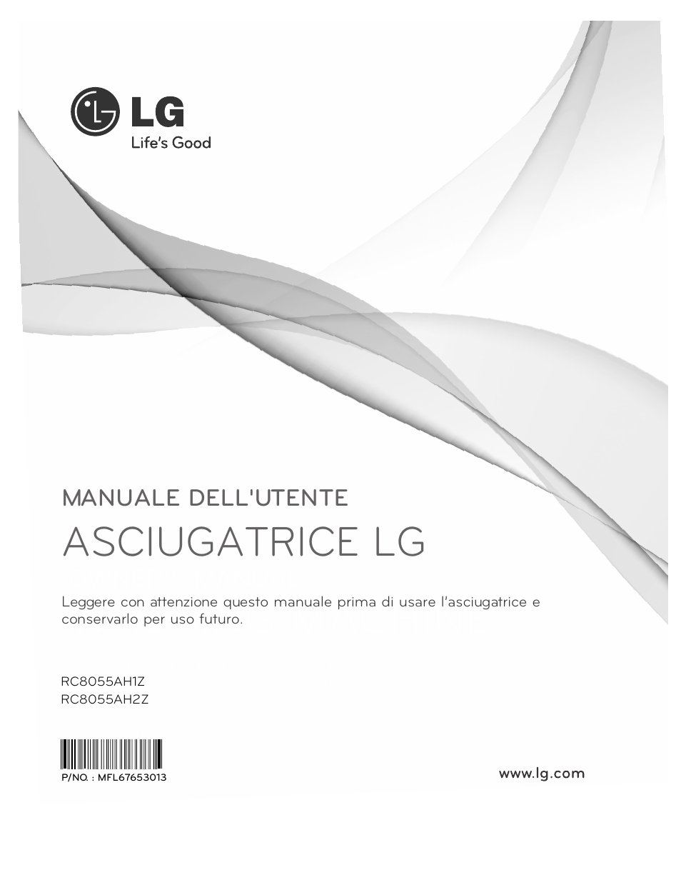 LG RC8055AH2Z Manuale d'uso | Pagine: 28