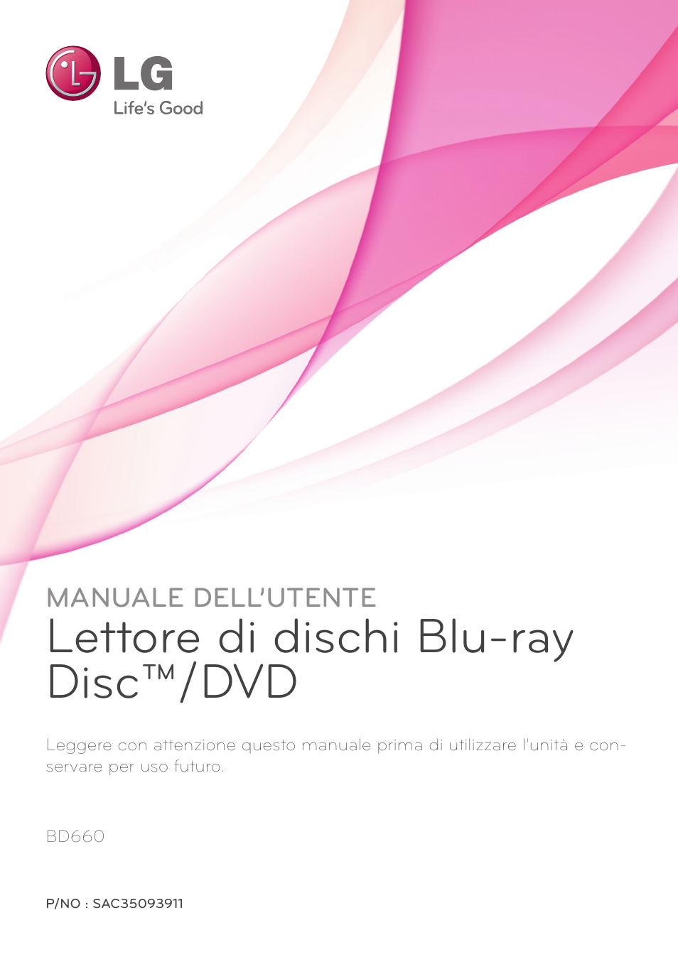 LG BD660 Manuale d'uso | Pagine: 56