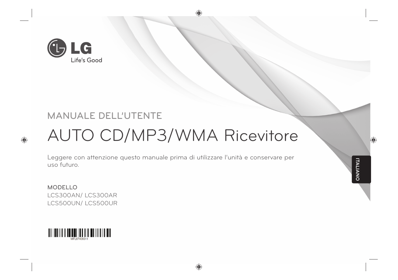 LG LCS500UR Manuale d'uso | Pagine: 16
