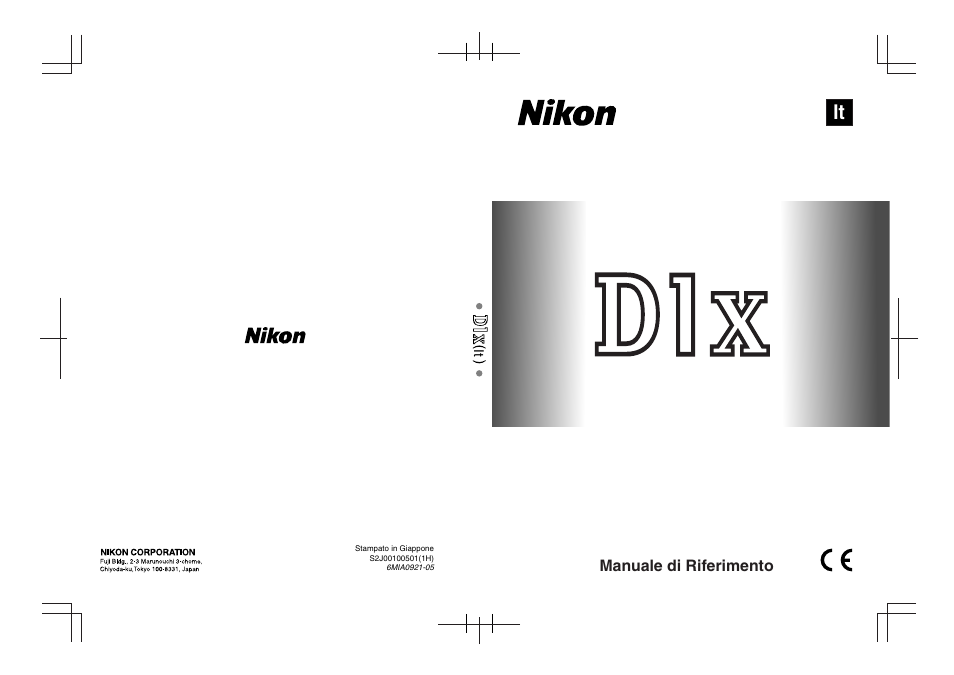 Nikon D1X Manuale d'uso | Pagine: 238