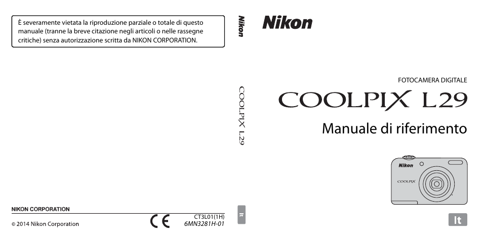 Nikon COOLPIX-L29 Manuale d'uso | Pagine: 156