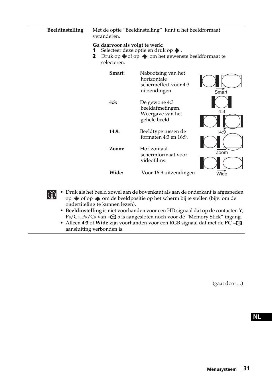 Sony KE-42MR1 Manuale d'uso | Pagina 107 / 302