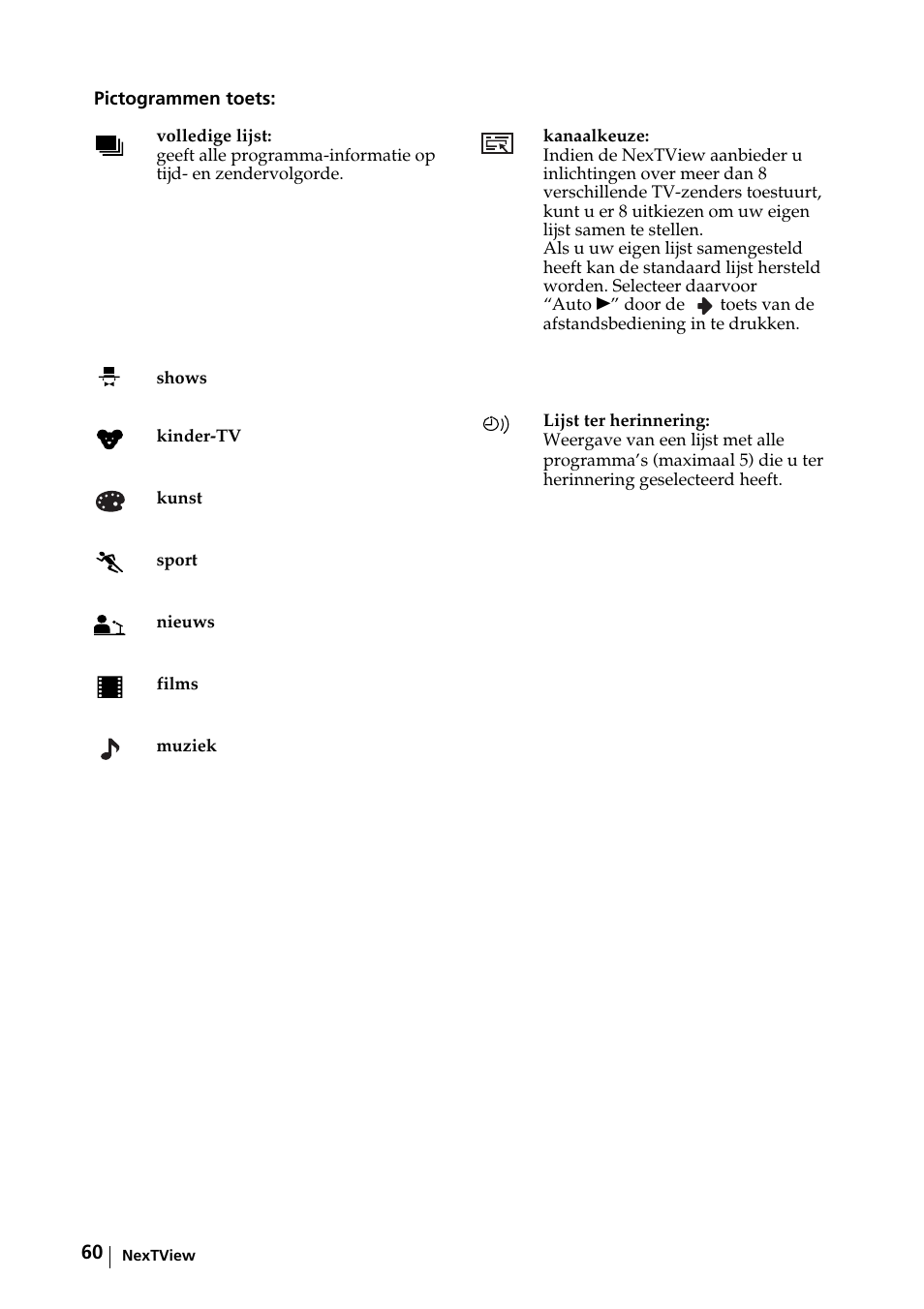 Sony KE-42MR1 Manuale d'uso | Pagina 136 / 302