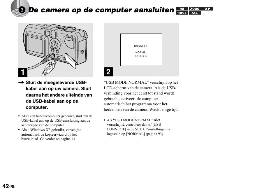 3 de camera op de computer aansluiten, 3de camera op de computer aansluiten | Sony DSC-P2 Manuale d'uso | Pagina 144 / 208