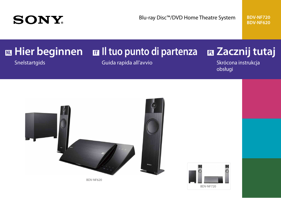 Sony BDV-NF620 Manuale d'uso | Pagine: 20