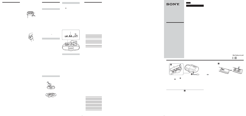 Sony CFD-F10L Manuale d'uso | Pagine: 2