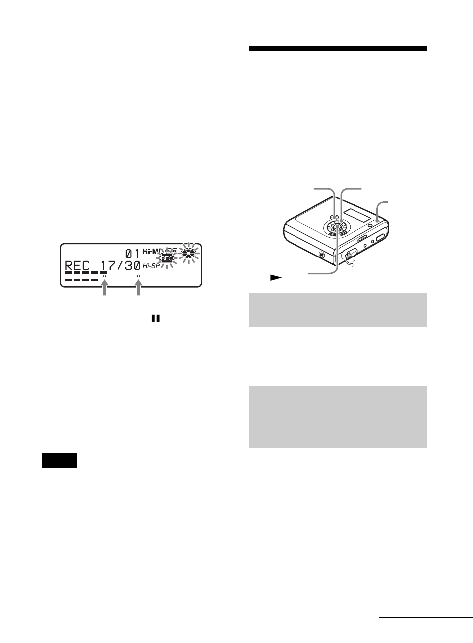 Aggiunta manuale dei contrassegni di brano | Sony MZ-NHF800 Manuale d'uso | Pagina 39 / 136