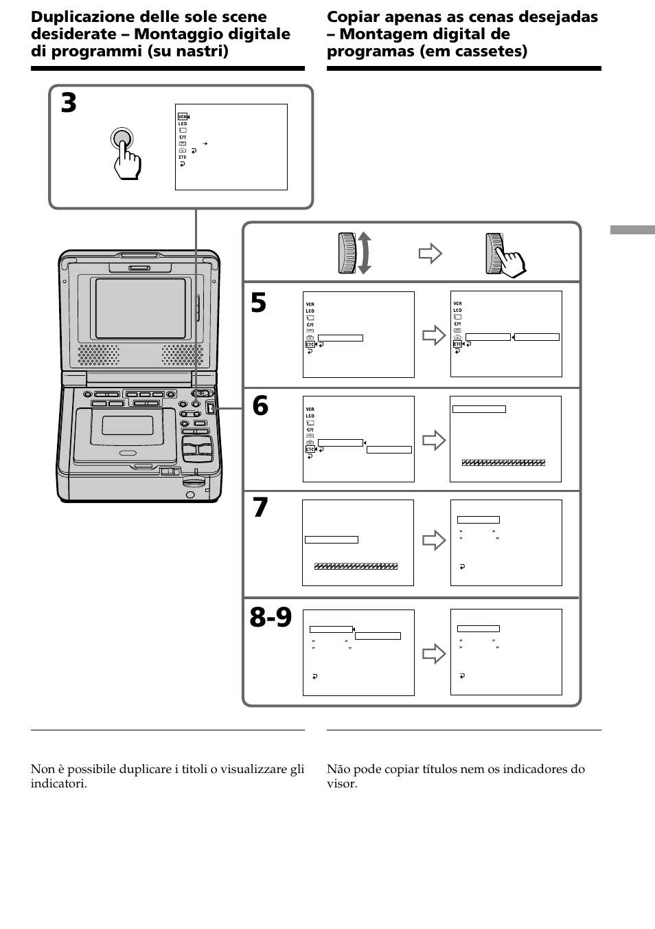 Menu | Sony GV-D1000 Manuale d'uso | Pagina 79 / 220