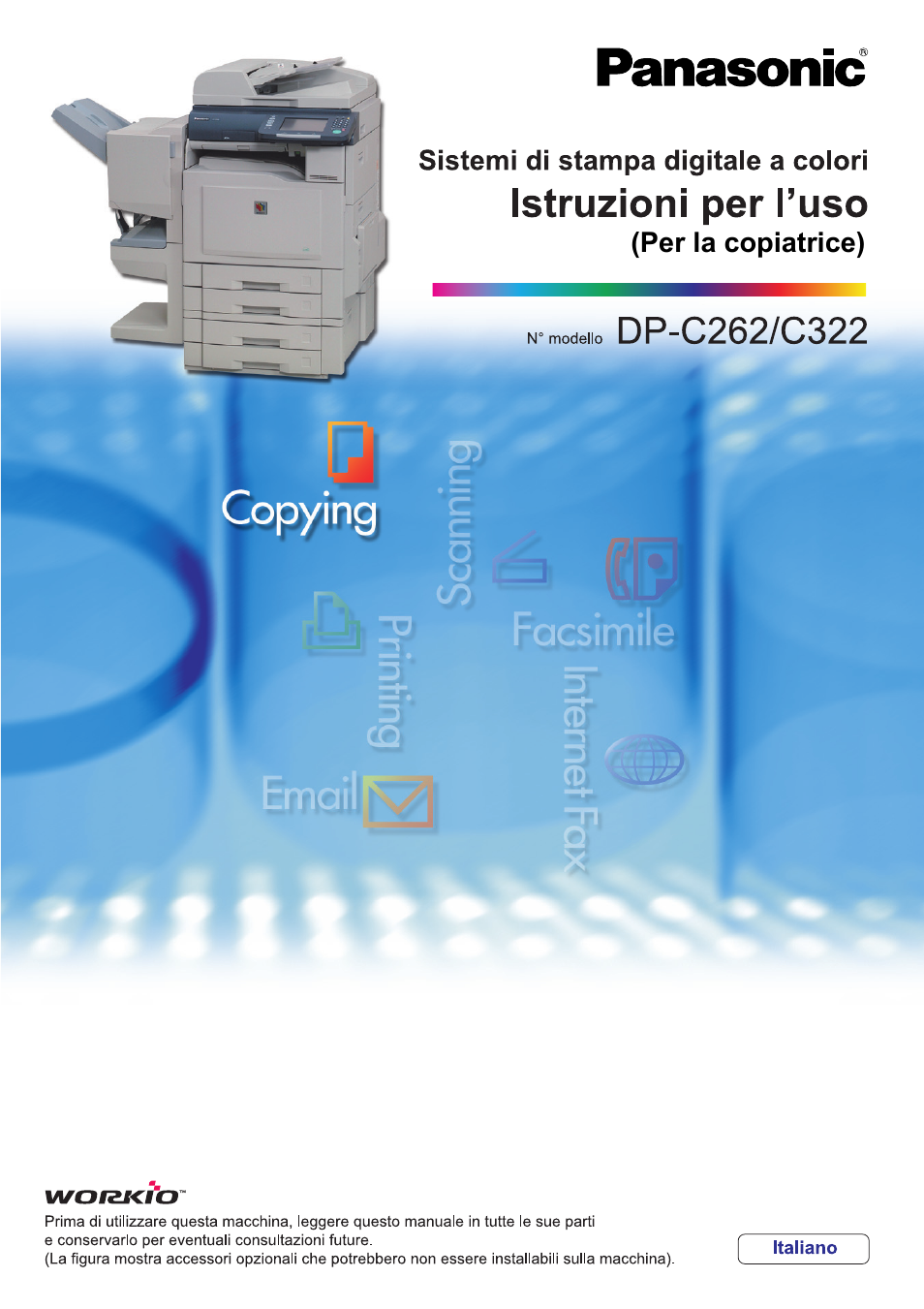 Panasonic DPC322 Manuale d'uso | Pagine: 100