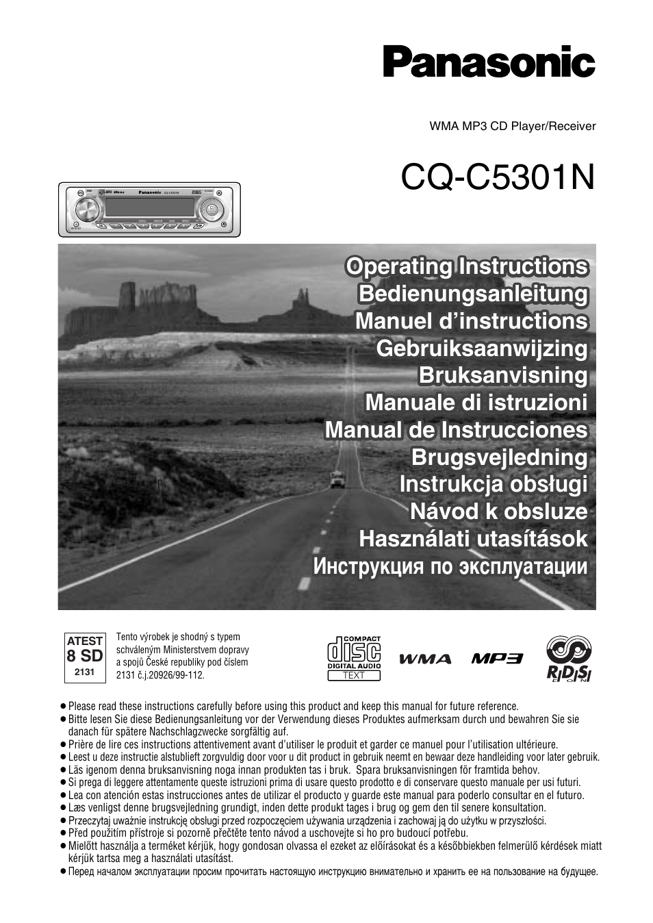 Panasonic CQC5301N Manuale d'uso | Pagine: 46