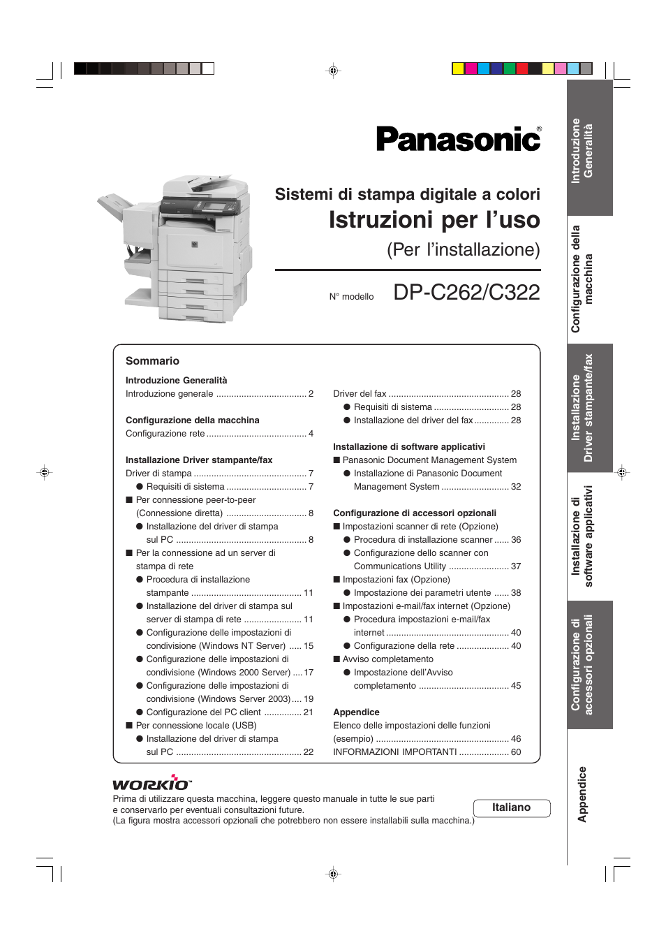 Panasonic DPC262 Manuale d'uso | Pagine: 63