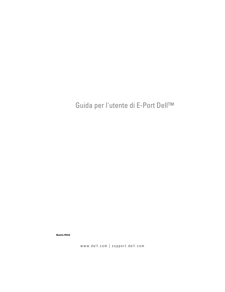 Dell E-Port Manuale d'uso | Pagine: 22