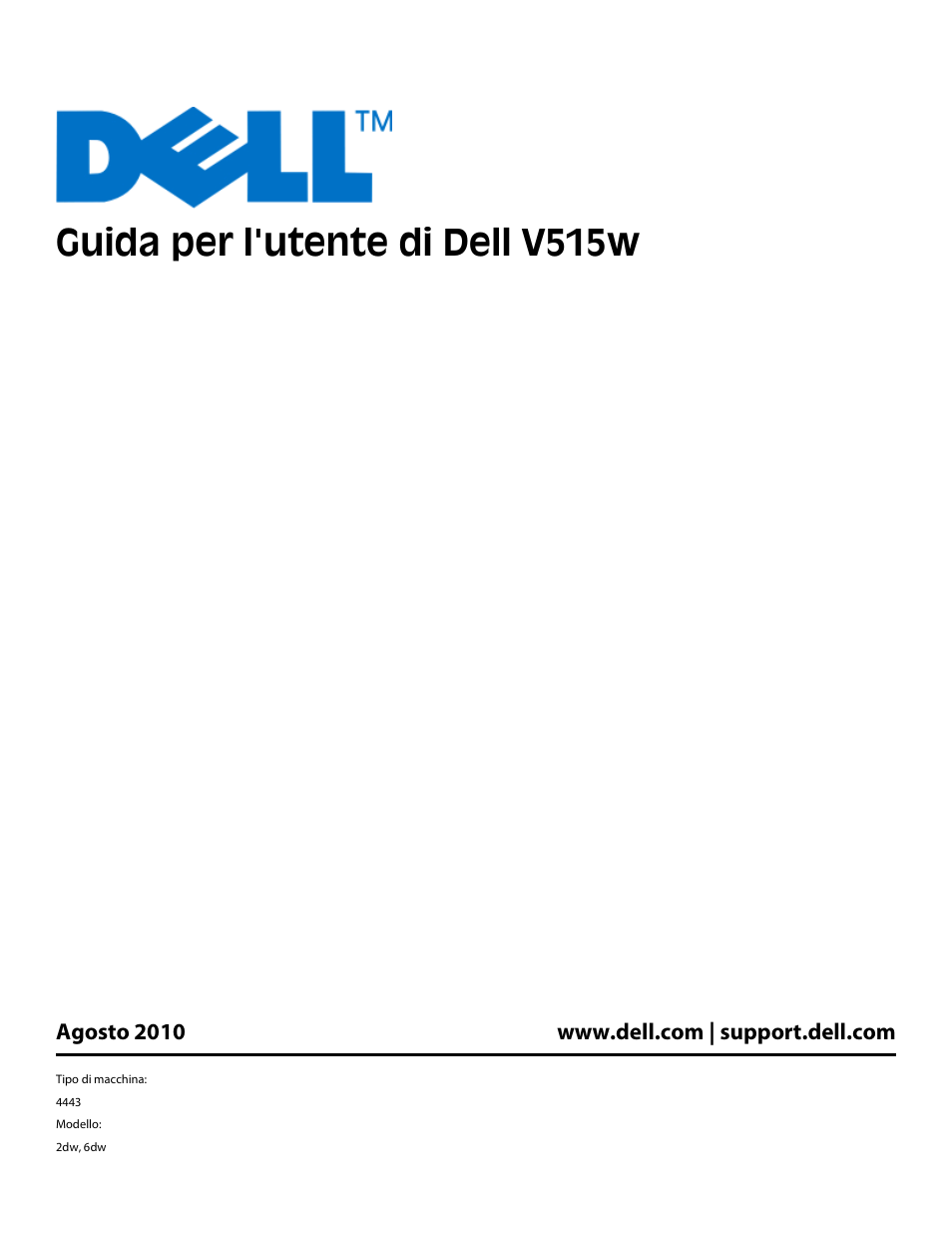 Dell V515w All In One Wireless Inkjet Printer Manuale d'uso | Pagine: 177