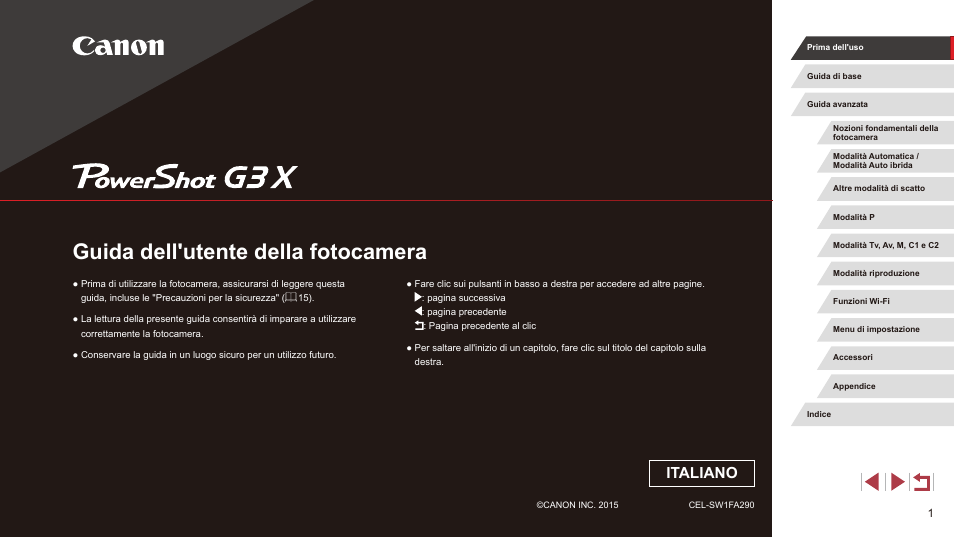 Canon PowerShot G3 X Manuale d'uso | Pagine: 219