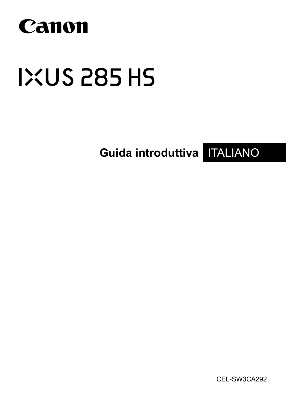 Canon IXUS 285 HS Manuale d'uso | Pagine: 11