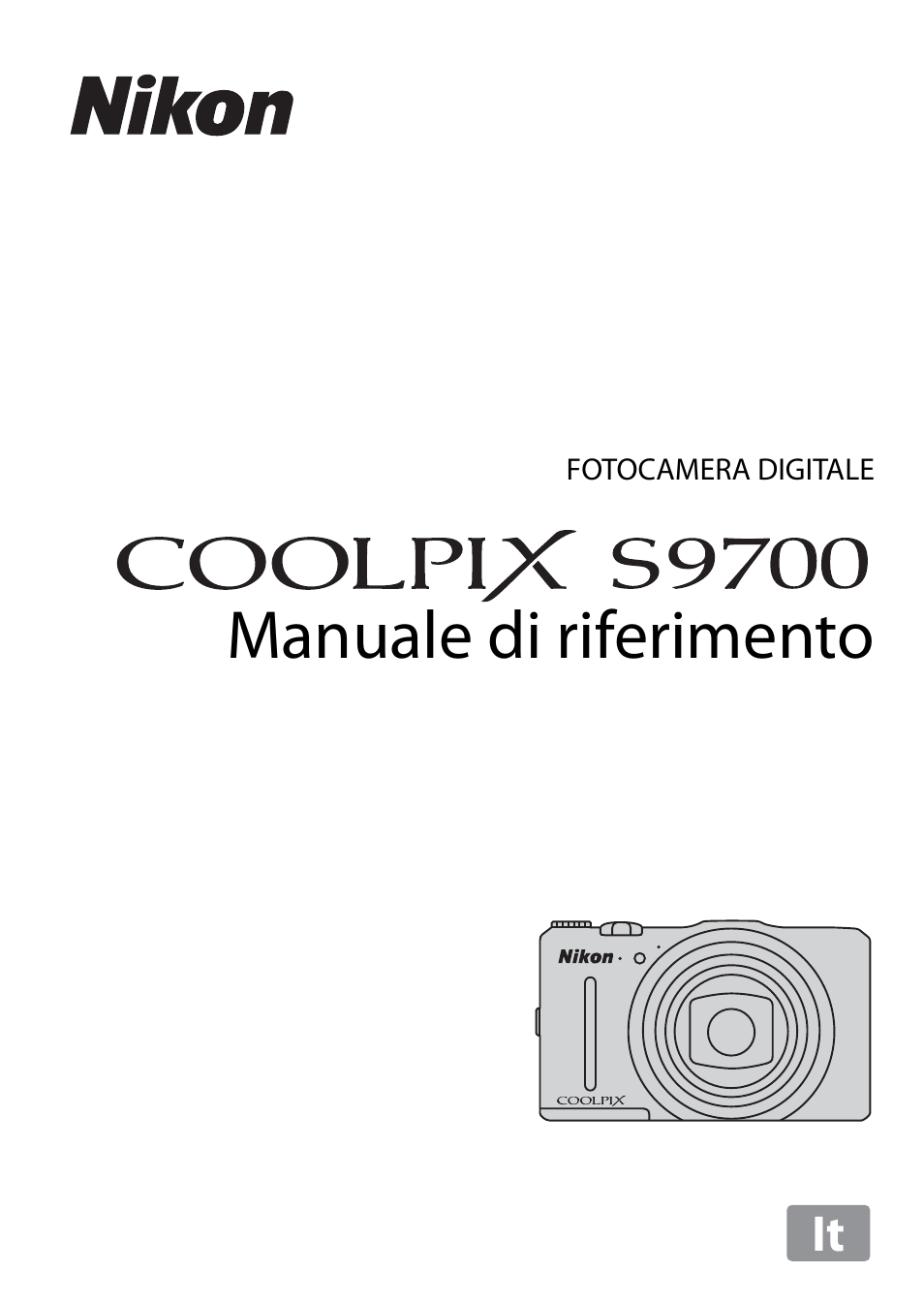 Nikon Coolpix S9700 fotocamera Stampato manuale di istruzioni guida utente 262 pagine A5 