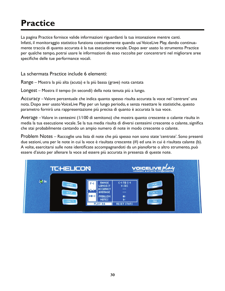 Practice Tc Helicon Voicelive Play Details Manual Manuale D Uso Pagina 30 32 Modalita Originale