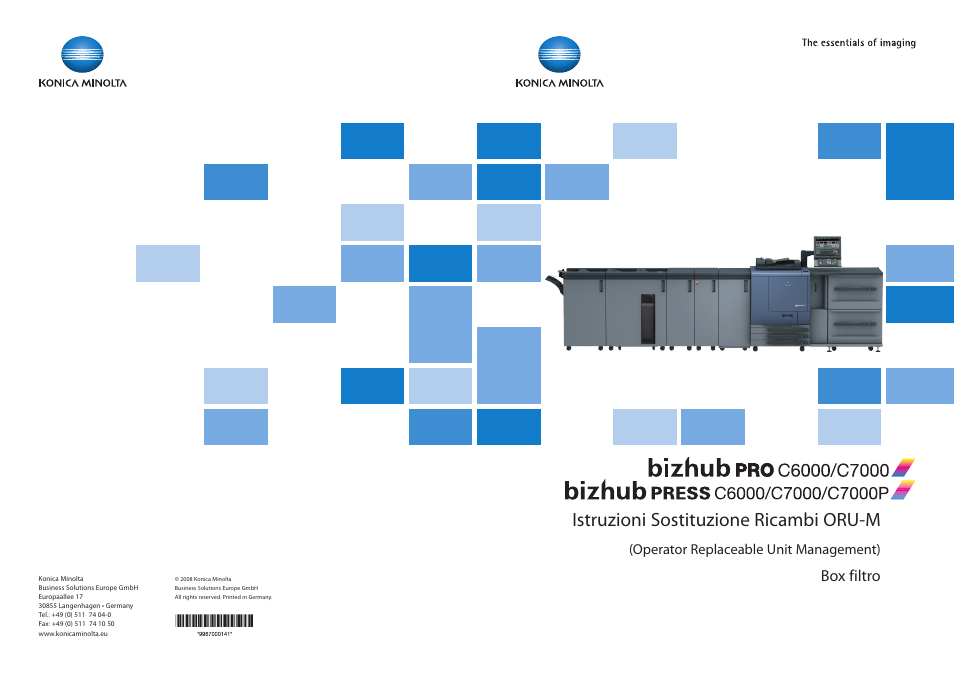 Konica Minolta bizhub PRESS C6000 Manuale d'uso | Pagine: 30