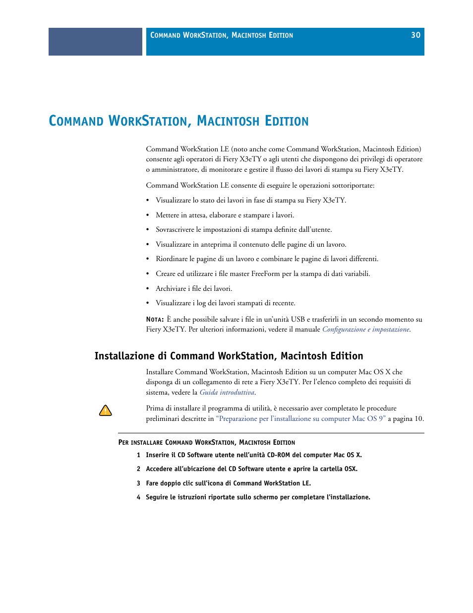 Command workstation, macintosh edition, Ommand, Tation | Acintosh, Dition | Konica Minolta IC-402 Manuale d'uso | Pagina 30 / 88