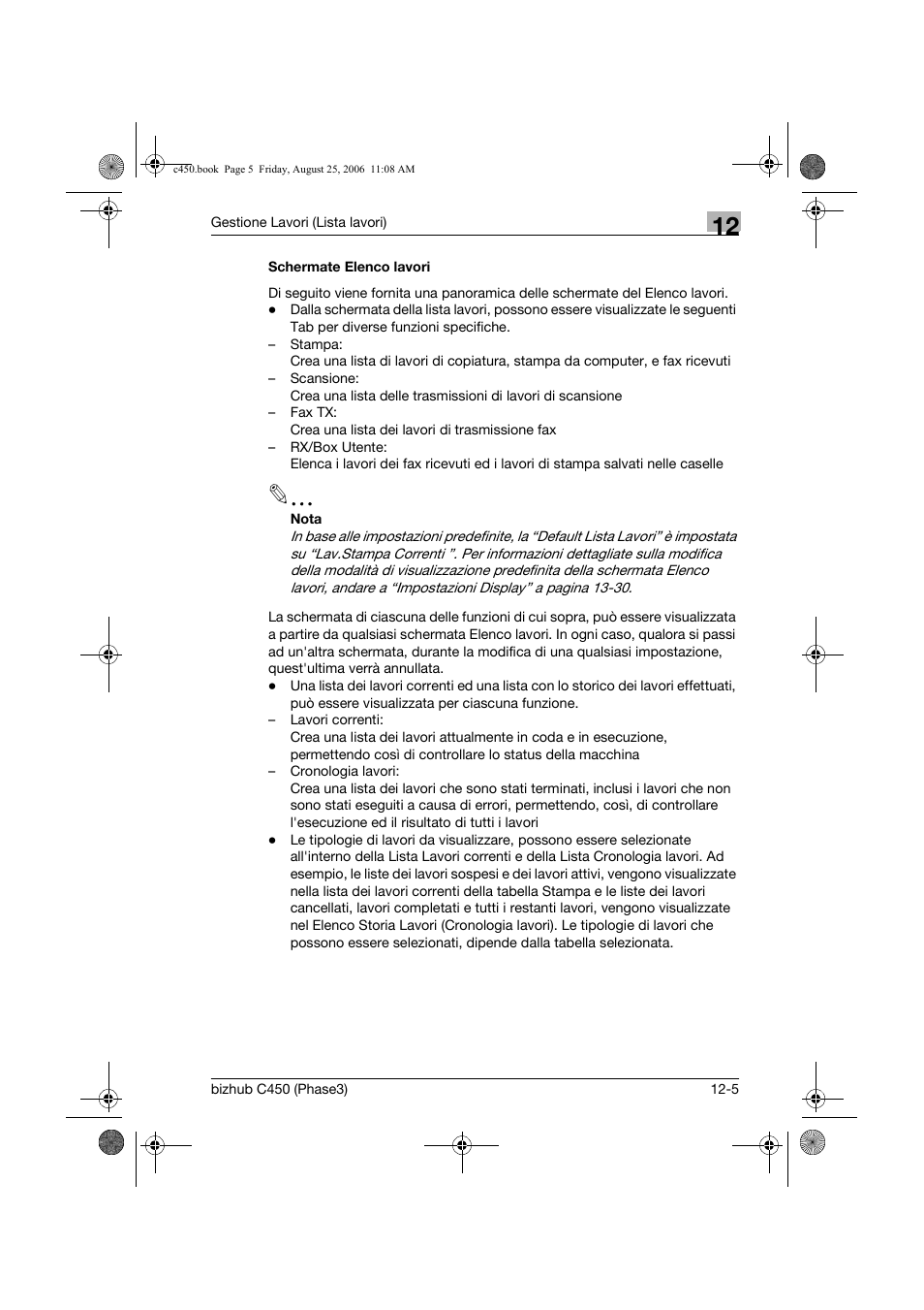 Schermate elenco lavori, Schermate elenco lavori -5 | Konica Minolta BIZHUB C450 Manuale d'uso | Pagina 543 / 708
